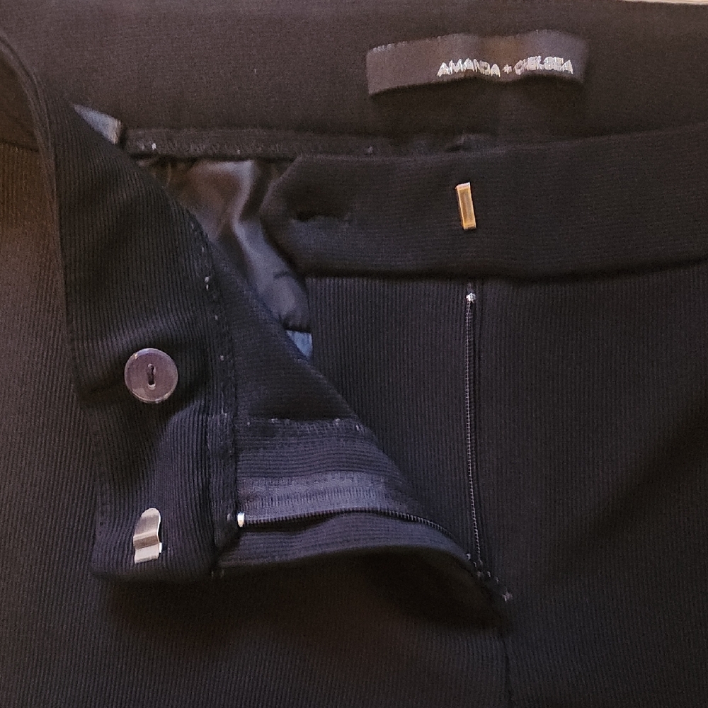 Amanda & Chelsea Classic Black Straight Leg Pants